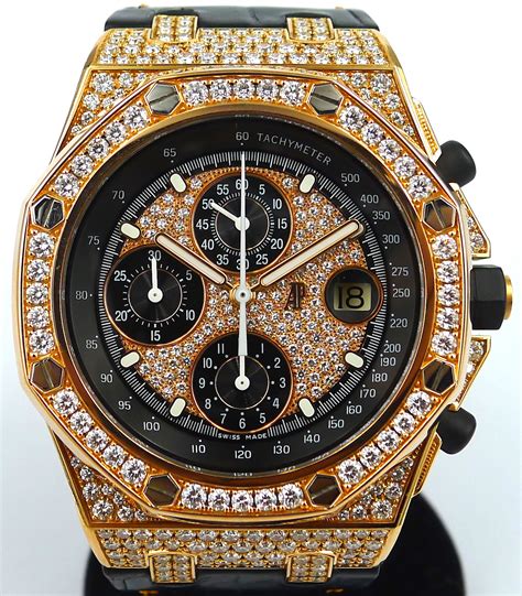 audemars piguet rose gold diamond|audemars piguet full diamond price.